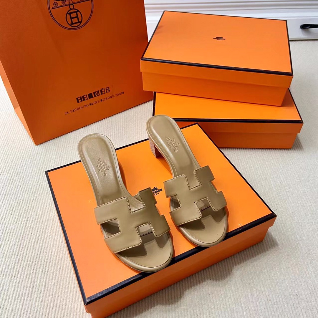 에르메스 올수공 오아시스 슬리퍼 샌들 스위프트 34